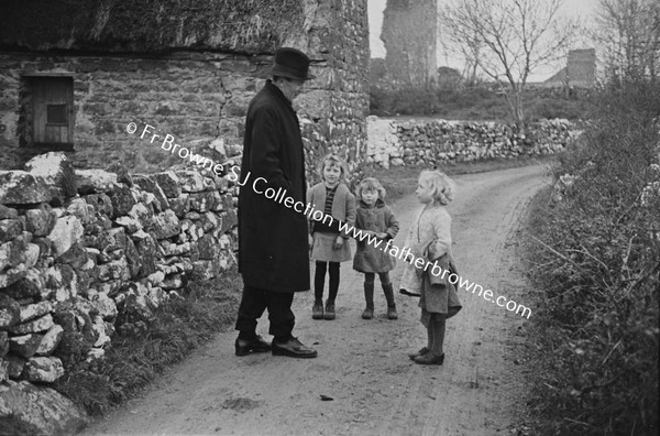 AT HAGS CASTLE FR.SHIEL WITH CHILDREN